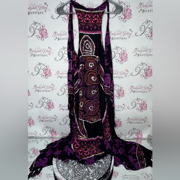 Vest coverup beach Hawaii turtle π’ sequins sparkly silver one size fits all - Picture 2 of 15